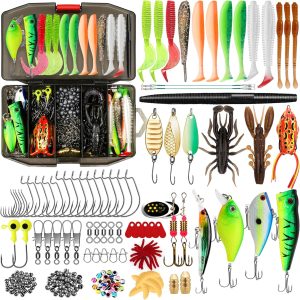 TRUSCEND Widely Used Fishing Bait Rigs Worth Every Penny, Selected Fishing Lures & Tackle Kit for Freshwater Fishing, Economic/Giftable/Premium Starter Fishing Gear Set Available, Perfect Fishing Gift